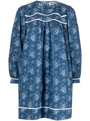 Batsheva Esme cotton poplin dress - Blue