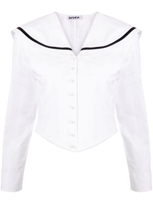 Batsheva Skipper cotton blouse - White