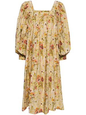 Batsheva x Laura Ashley Beaumaris floral-print midi dress - Multicolour
