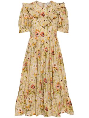 Batsheva x Laura Ashley May floral-print midi dress - Multicolour