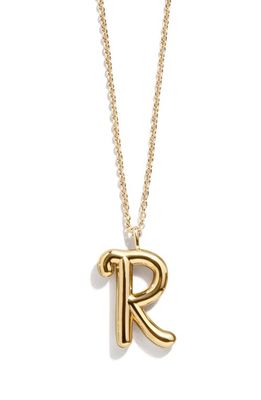 BaubleBar Bubble Initial Necklace in Gold R 