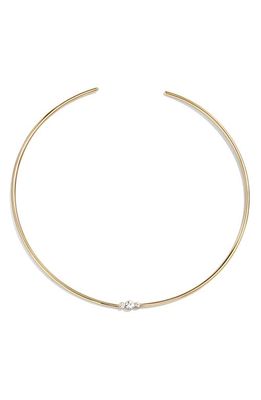 BaubleBar Crystal Center Collar Necklace in Gold