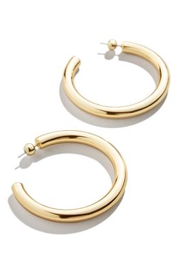 BaubleBar Dalilah Large Hoop Earrings in Gold