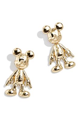 BaubleBar Disney Mickey Mouse 3D Drop Earrings in Gold