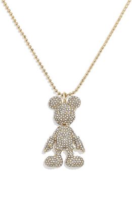 BaubleBar Disney® Mickey Mouse 3D Pendant Necklace in Clear/gold