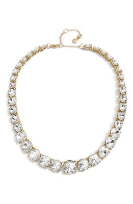 BaubleBar Graduating Crystal Necklace in Gold