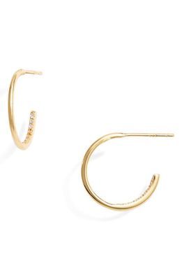 BaubleBar Joon Inside Out Hoop Earrings in Gold