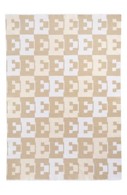BaubleBar On Repeat Letter Blanket in Neutral-A