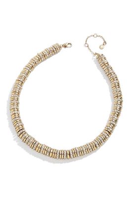 BaubleBar Pavé Bead Necklace in Clear/gold