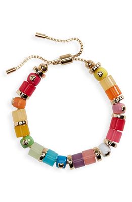 BaubleBar Pulltie Beaded Bracelet in Rainbow