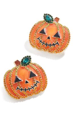 BaubleBar Pumpkin to Talk About Stud Earrings in Orange
