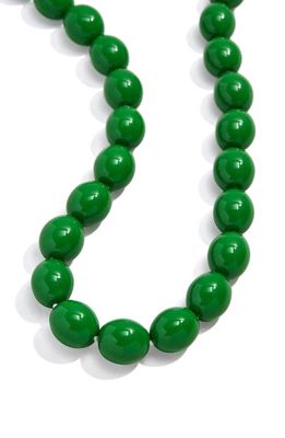 BaubleBar Rochelle Beaded Necklace in Green