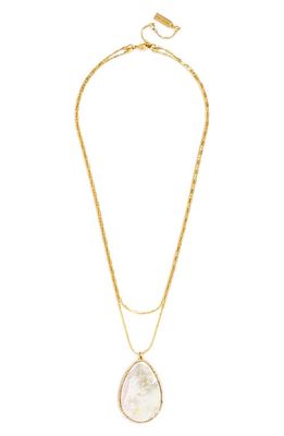 BaubleBar 'Seashell' Pendant Necklace in Gold