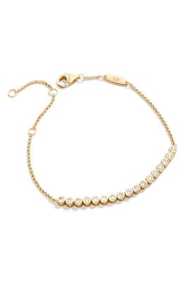 BaubleBar Sophie Crystal Chain Bracelet in Gold