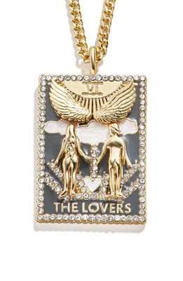 BaubleBar Tarot Card Pendant Necklace in Gold
