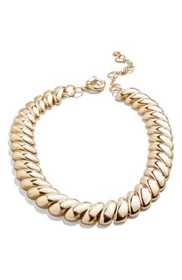 BaubleBar Teardrop Chain Link Necklace in Gold
