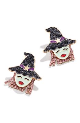 BaubleBar What You Witch For Glow in the Dark Earrings in Black Multi