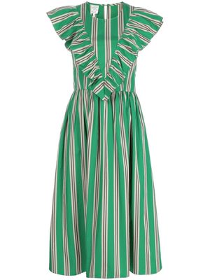 Baum Und Pferdgarten Alisa stripe-print dress - Green