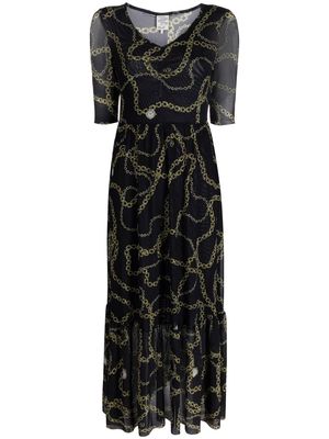 Baum Und Pferdgarten chain-link pattern dress - Black