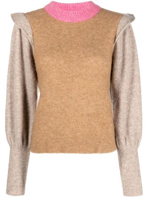 Baum Und Pferdgarten colour-block mock neck sweater - Neutrals