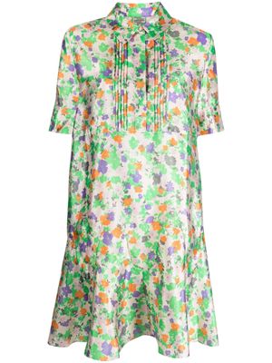 Baum Und Pferdgarten floral-print short-sleeve dress - Neutrals