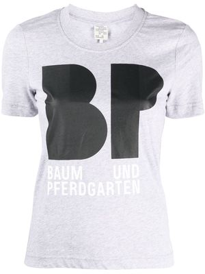 Baum Und Pferdgarten logo-print T-shirt - Grey