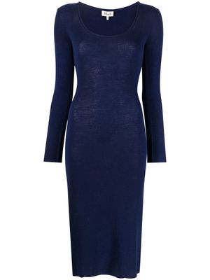 Baum Und Pferdgarten long-sleeve wool dress - Blue