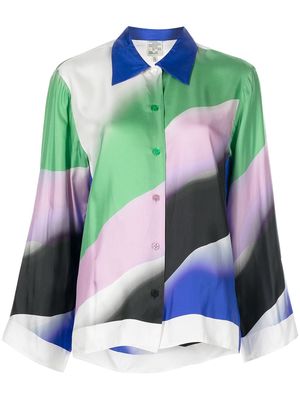 Baum Und Pferdgarten Mariko gradient-effect silk shirt - Multicolour