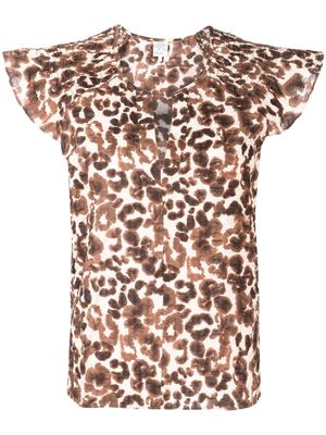 BAUM UND PFERDGARTEN Mellony leopard-print blouse - Brown