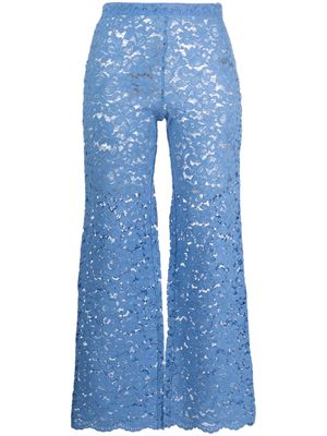 Baum Und Pferdgarten Nata lace-detail trousers - Blue