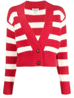 Baum Und Pferdgarten striped plunging v-neck cardigan - Red