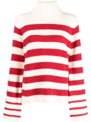 Baum Und Pferdgarten striped roll neck sweater - Red