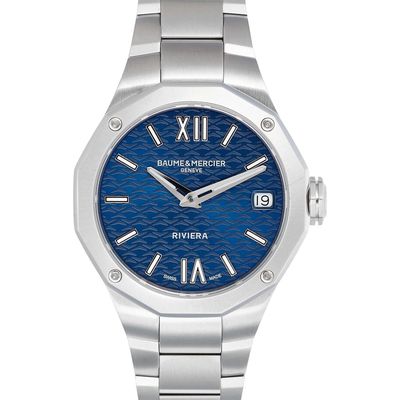 Baume & Mercier Riviera Bracelet Watch, 33mm in Lacquered Blue 