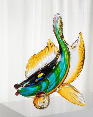 Bavaro Fish Art Glass Figurine