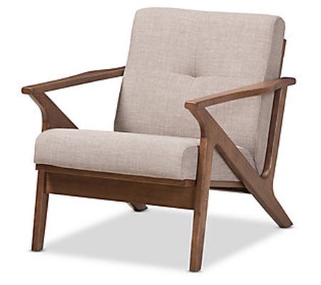 Baxton Studio Bianca Mid-Century Modern Tufted Lounge Chair