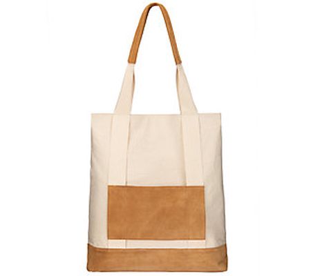 Bay Sky by San Diego Hat Co. Canvas Tote w/Hat Holder Straps
