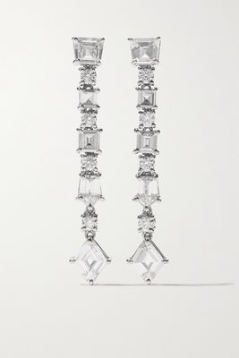 Bayco - Platinum Diamond Earrings - Silver