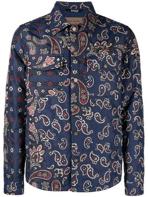 Bazar Deluxe Bolivar button-up shirt jacket - Blue