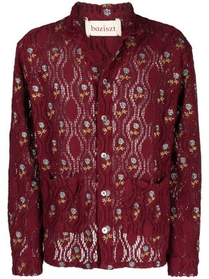 Baziszt Jaylebi floral-embroidered shirt