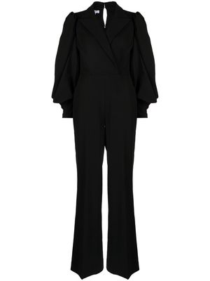 BAZZA ALZOUMAN tailored wide-leg jumpsuit - Black