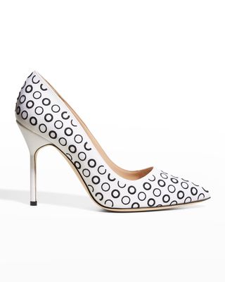 BB 105mm Circle Embroidered Pumps