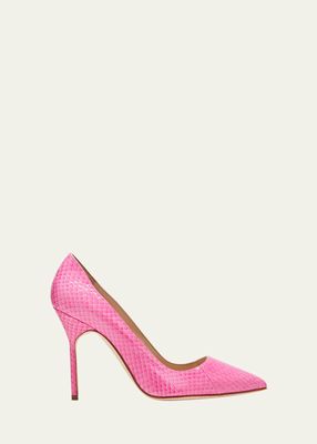 BB 105mm Embossed Leather Pumps