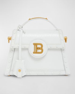 BBuzz Dynasty Grid Leather Top-Handle Bag