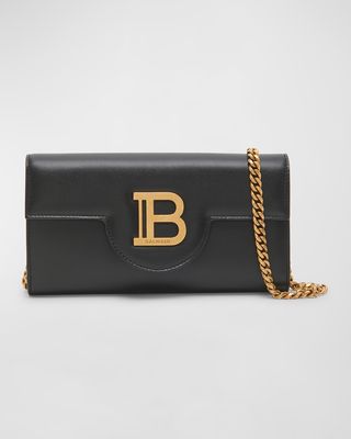 BBuzz Flap Leather Wallet on Chain