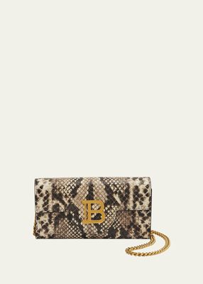 BBuzz Wallet on a Chain in Python-Embossed Leather