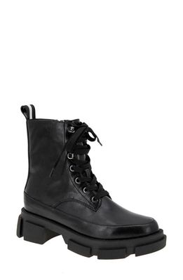 bcbg Ander Lace-Up Combat Boot in Black
