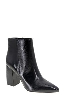 bcbg Briel Pointy Toe Bootie in Black Patent