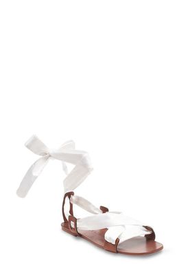bcbg Connie Lace-Up Sandal in White