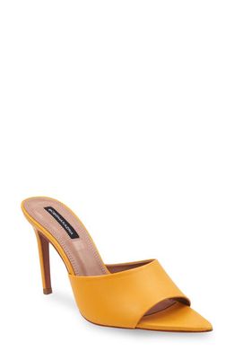 bcbg Dana Leather Slide Sandal in Tuscany Yellow