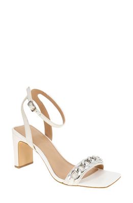 bcbg Finda Ankle Strap Sandal in Bright White